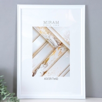 Фоторамка пластик "МИРАМ" 29.7х42 см, (A3) белый (пластиковый экран) Фоторамка пластик "МИРАМ" 29.7х42 см, (A3) белый (пластиковый экран)