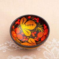 Набор &laquo;Розетка с ложкой&raquo;, 10&times;4&times;10 см, хохлома