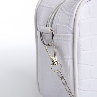 Сумка кросс-боди женская на молнии, цвет белый