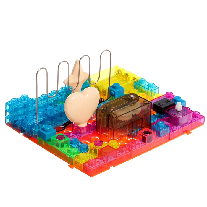 Конструктор блочный-электронный «Электронный лабиринт», 72 схемы, 34 детали Конструктор блочный-электронный «Электронный лабиринт», 72 схемы, 34 детали