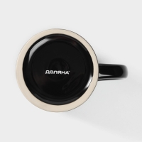 Кружка пивная керамическая Доляна, 500 мл, 15&times;10,3&times;14 см, цвет чёрный