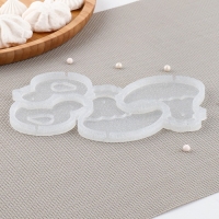 Силиконовый молд для леденцов и шоколада &laquo;Курочка и цыпленок&raquo;, 7&times;6, 5,5&times;5 см, цвет прозрачный