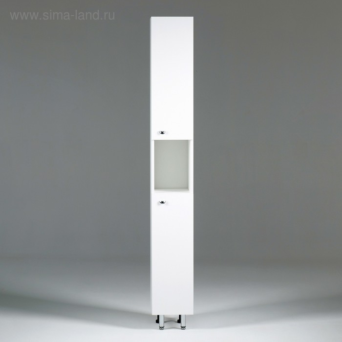 Пенал для ванной комнаты "Вега 2400" белый, 24 х 30 х 181 см