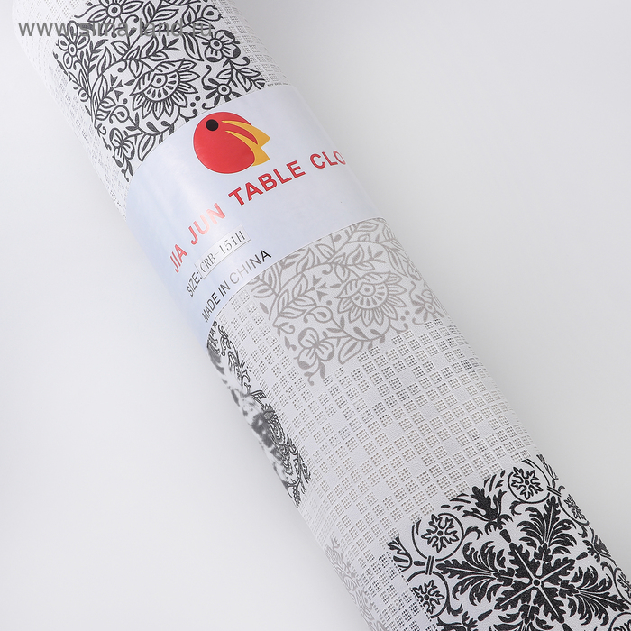 Клеёнка столовая &laquo;Вензеля&raquo;, ширина 137 см, рулон 20 метров, толщина 0,3 мм