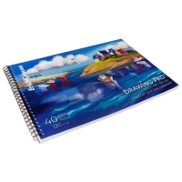 Альбом для рисования А4, 40 листов, блок 120 г/м², на спирали, Erich Krause "Art Spirit", 100% белизна, перфорация на отрыв, твердая подложка Альбом для рисования А4, 40 листов, блок 120 г/м², на спирали, Erich Krause "Art Spirit", 100% белизна, перфорация на отрыв, твердая подложка