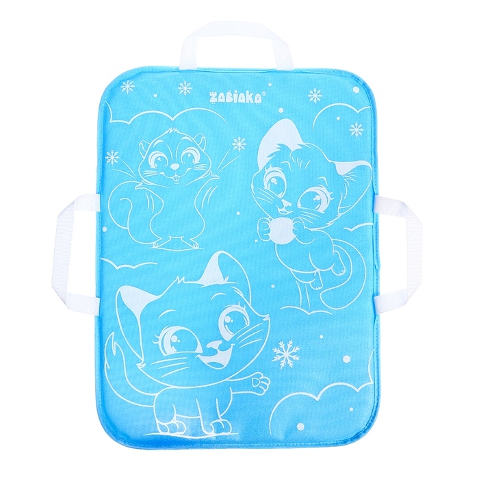 Ледянка мягкая, детская «Котята», 54 × 40 см, цвет голубой Ледянка мягкая, детская «Котята», 54 × 40 см, цвет голубой