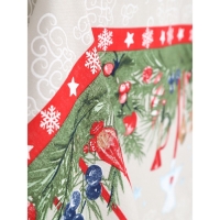 Скатерть Зимние чудеса (12с23) 145х145см, рогожка 170г/м, хл100% Скатерть Зимние чудеса (12с23) 145х145см, рогожка 170г/м, хл100%