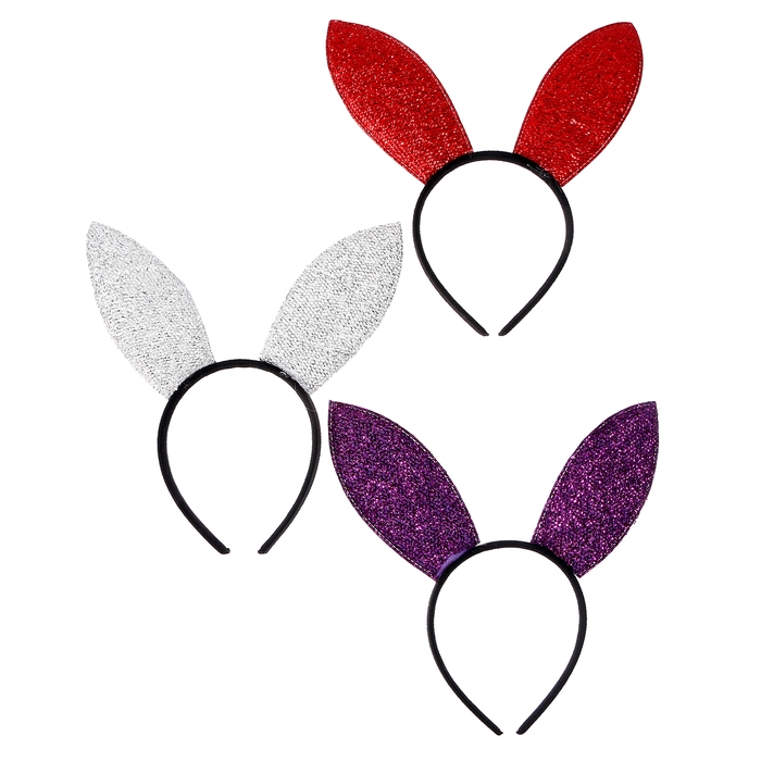 Карнавальный ободок &laquo;Заяц&raquo;, цвета МИКС