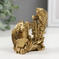 Нэцкэ бронзовый "Карпы" 8 см Нэцкэ бронзовый "Карпы" 8 см