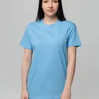 Футболка унисекс T-bolka 140, голубая, размер XXXL