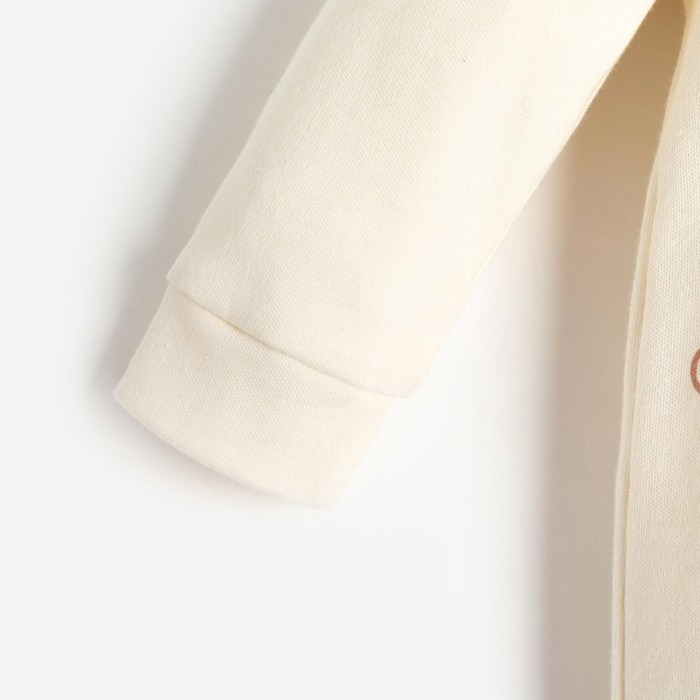 Комбинезон Крошка Я "Merry Xmas", рост 74-80 см, цвет бежевый