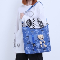 Шопер на молнии, цвет синий Шопер на молнии, цвет синий