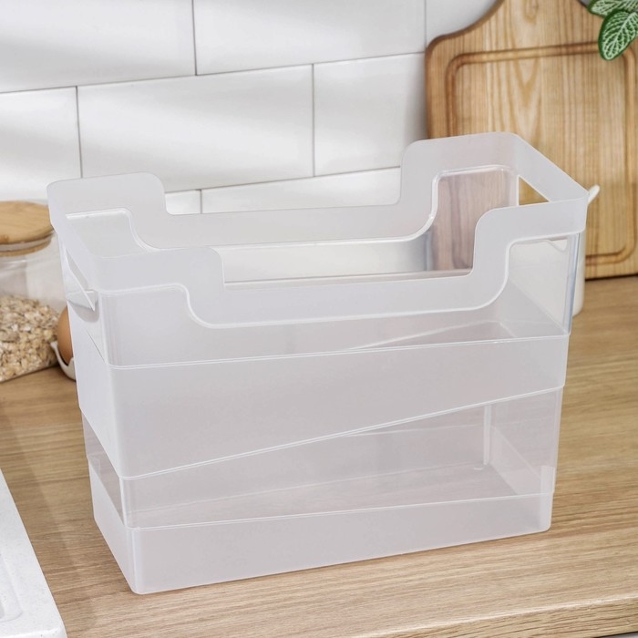 Контейнер хозяйственный, 10,5 л, 34&times;16&times;25 см, цвет прозрачный