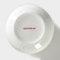 Сахарница фарфоровая с ложкой Доляна &laquo;Млечный путь&raquo;, 330 мл, цвет серый