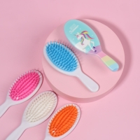 Расчёска-мини массажная, 4,5 &times; 13 см, рисунок МИКС