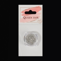 Фигурки для дизайна ногтей &laquo;Пирсинг&raquo;, объёмные, металлические, цвет серебристый