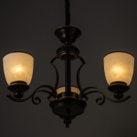 Люстра "Аруна" 3х40Вт Е27 черный 62х62х46 см BayerLux