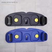 Держатель для швабр, 30×10×5 см, на липучке, с крючком, цвет МИКС Держатель для швабр, 30×10×5 см, на липучке, с крючком, цвет МИКС