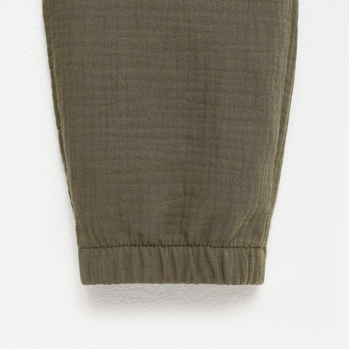 Костюм (рубашка и брюки) детский KAFTAN "Муслин", р.28 (86-92см) хаки