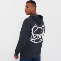 Толстовка мужская, цвет темно-серый, размер M (46)