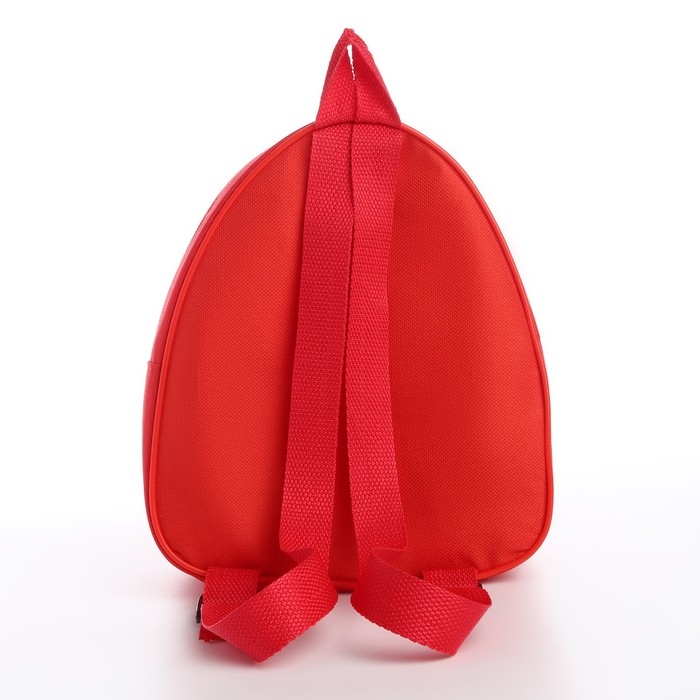 Рюкзак детский для девочки, 23х20,5 см, отдел на молнии, цвет красный