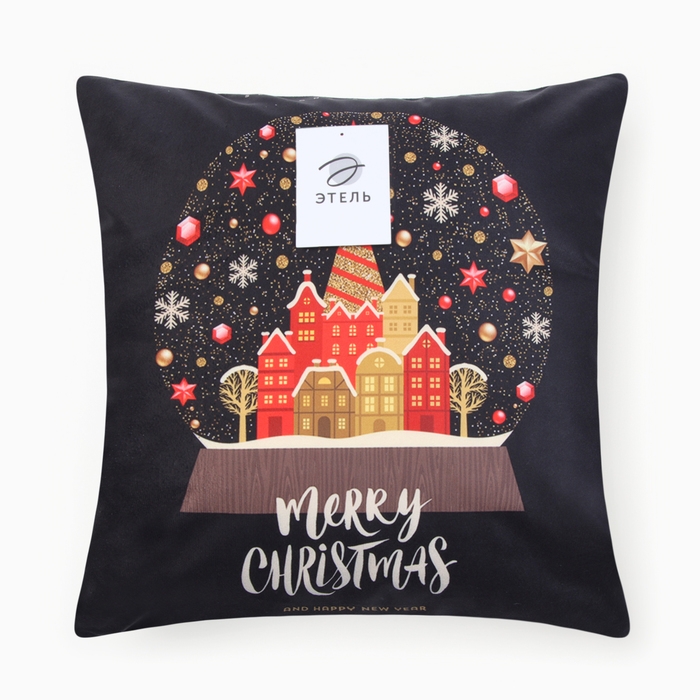 Новый год. Чехол на подушку Этель Новый год. Чехол на подушку Этель "Шар" 40х40см,100% п/э