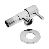 Кран угловой ZEIN engr, 1/2" х 3/4", кран-букса латунь, нержавеющая сталь, хром Кран угловой ZEIN engr, 1/2" х 3/4", кран-букса латунь, нержавеющая сталь, хром