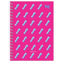 Записная книжка А6, 120 листов в клетку на гребене "Стиль Барби", твердая обложка, матовая ламинация, выборочный лак, МИКС