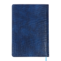 Ежедневник датированный 2025 года, A5 168 листов, Attomex. Croco, твердая обложка кожзам с поролоном, перефото, ляссе, блок 70, синий Ежедневник датированный 2025 года, A5 168 листов, Attomex. Croco, твердая обложка кожзам с поролоном, перефото, ляссе, блок 70, синий