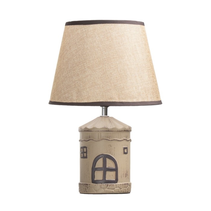 Настольная лампа Настольная лампа "Мейзон" E14 40Вт коричневый 22,5х22,5х33,5 см RISALUX