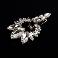 Декоративная застёжка, 9,6 &times; 6 см, цвет серебряный