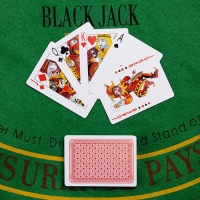 Карты игральные пластиковые "8012", 54 шт, 28 мкм, красные, 6.3 х 8.8 см Карты игральные пластиковые "8012", 54 шт, 28 мкм, красные, 6.3 х 8.8 см