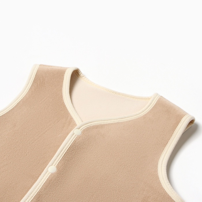 Жилетка флисовая детская Collorista, цв. бежевый, рост 104 см