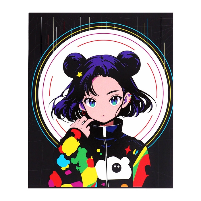 Тетрадь 48 листов в клетку Calligrata Тетрадь 48 листов в клетку Calligrata "Яркая. Аниме", картонная обложка, матовая ламинация + выборочный УФ-лак, блок офсет МИКС