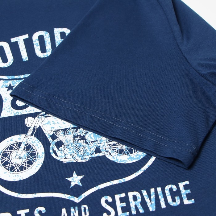 Футболка мужская MOTOR CITY, цвет тёмно-синий, размер 50 Футболка мужская MOTOR CITY, цвет тёмно-синий, размер 50