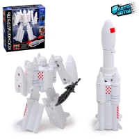 Робот &laquo;Ракета&raquo;, трансформируется, с металлическими элементами