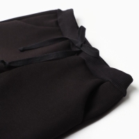 Брюки детские с начёсом, цвет чёрный, рост 104 см