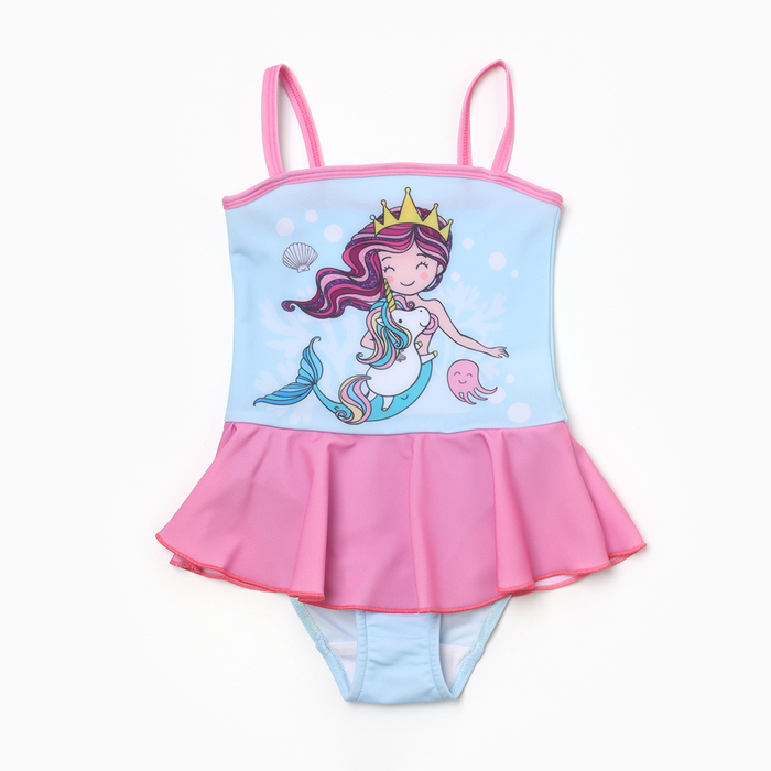 Купальник детский KAFTAN "Русалочка", рост 110-116 (32), голубой