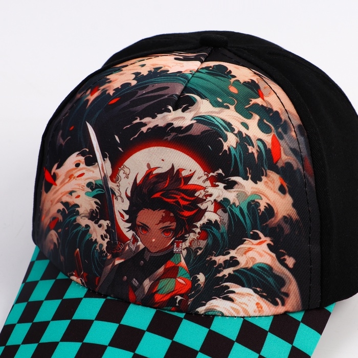 Кепка детская для мальчика &laquo;Волны&raquo;, аниме, цвет чёрный, р-р 52-54, 5-7 лет