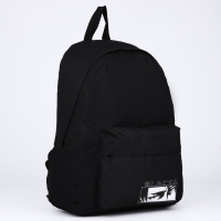 Рюкзак школьный текстильный &laquo;Аниме&raquo;, с карманом, 29х12х40, цвет чёрный