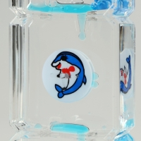 Гелевые часы, антистресс, 15 х 5.5 х 2.5 см, синие