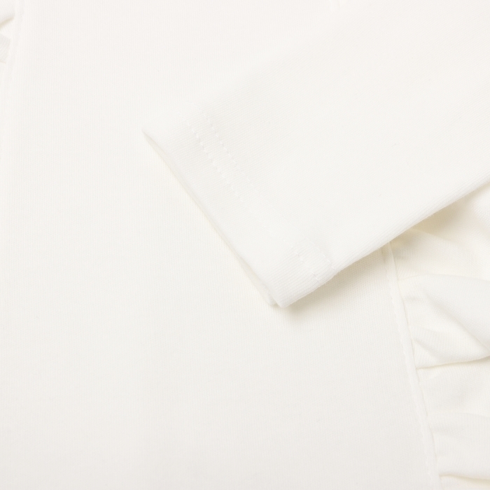 Джемпер для девочки школьный, цвет молочный, рост 116 см