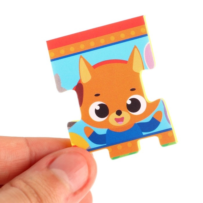 Мягкий пазл для малышей &laquo;Пирамидка: Транспорт&raquo;, 8 деталей, Крошка Я