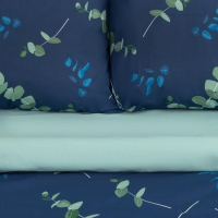 Постельное бельё Этель Дуэт "&laquo;Эвкалипт&raquo; (вид 2)" 143х215 см - 2 шт, 220х240 см, 70х70 см -2 шт, поплин