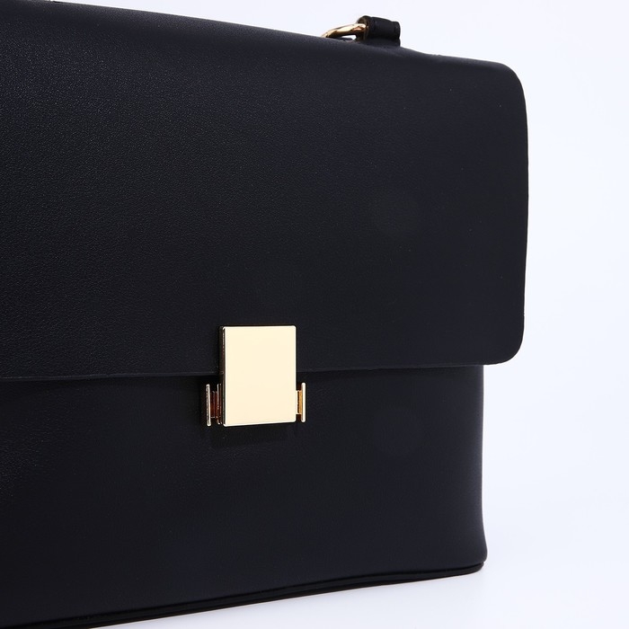 Сумка-мессенджер на молнии, цвет чёрный