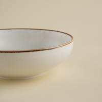 Салатник фарфоровый SL Home &laquo;Волнка в камне&raquo;, 1 л, d=19 см, цвет белый