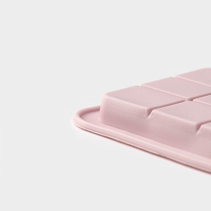 Форма для шоколада Доляна &laquo;Шоколадное ассорти&raquo;, силикон, 20&times;15 см, 9 ячеек, цвет розовый