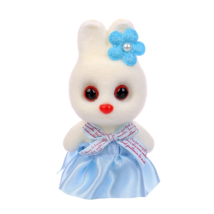 Игрушка из пенопласта &laquo;Зайка с цветком&raquo;, 13 см, набор 3 шт., цвет МИКС