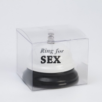 Звонок настольный "Ring for a sex", 7.5 х 7.5 х 6 см, белый Звонок настольный "Ring for a sex", 7.5 х 7.5 х 6 см, белый