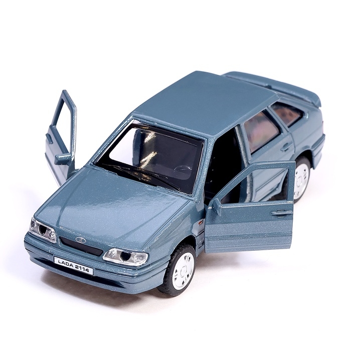 Машина металл LADA -2114 Машина металл LADA -2114 "SAMARA" 12 см, инерц, мокрый асфальт, 2114-12-GY (72)